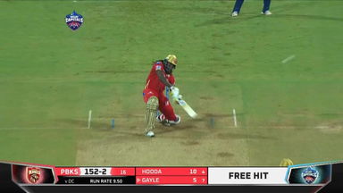 M11: DC vs PBKS   – Chris Gayle Six