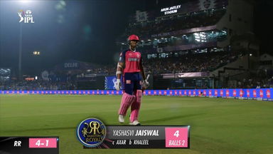 M56: DC vs RR  – Yashasvi Jaiswal Wicket