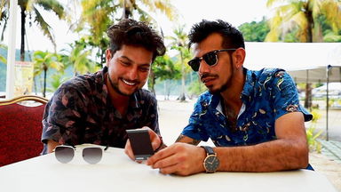 Spin twins’ day out at Maracas beach
