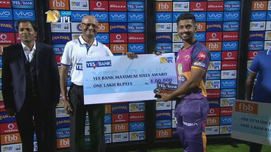 M24: RPS vs SRH – YES Bank Maximum Sixes – Rahul Tripathi