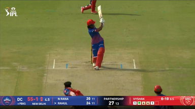 IPL 2026 M35: DC vs PBKS - KL Rahul Six