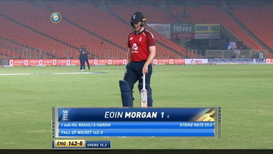 IND vs ENG 2021, 5th T20I : Eoin Morgan Wicket
