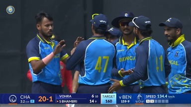 SMAT 2024 PQF1, Bengal vs Chandigarh: Fall of Wickets