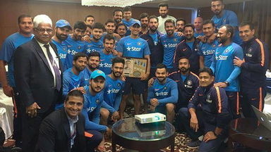 Team India say "Thank you captain MS Dhoni"