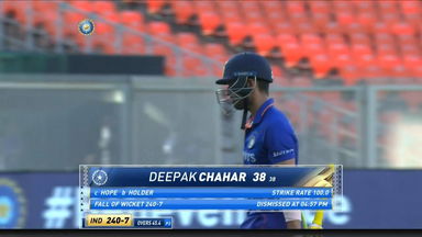 IND vs WI 2022, 3RD ODI: Deepak Chahar Wicket