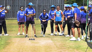 Team India take on the Bowl-out Challenge