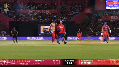 Ouch! Hazlewood's fiery burst vs Pant