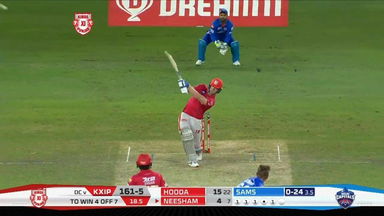M38: KXIP vs DC – Jimmy Neesham Six