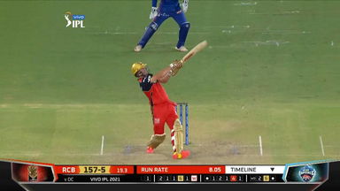 M22: DC vs RCB – AB de Villiers Six