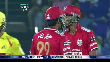 M22: KXIP vs CSK –  Akshar Patel Six
