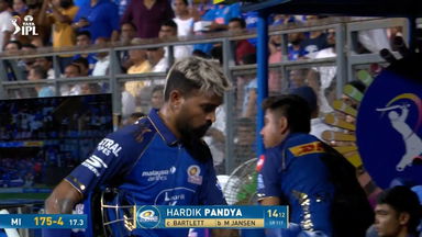IPL 2026 M24: MI vs PBKS - Hardik Pandya Wicket