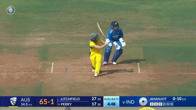 IND-W vs AUS-W 2023-24, 2nd ODI: Ellyse Perry Six