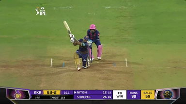 M47: KKR vs RR – Nitish Rana Six