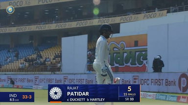 IND vs ENG 2024, 3RD Test: Rajat Patidar Wicket