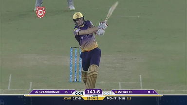 M49: KXIP vs KKR – Chris Woakes Six