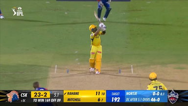 M13: DC vs CSK – Ajinkya Rahane Six