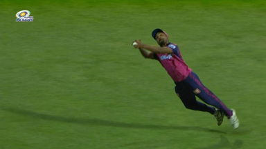 BLINDER! Sandeep Sharma pulls off magnificent catch to remove Suryakumar Yadav
