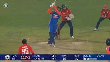 IND vs ENG 2025, 1st T20I: Abhishek Sharma Six