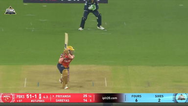 IPL 2025 M05: GT vs PBKS - Priyansh Arya Six