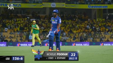 M06: CSK vs LSG – Nicholas Pooran Wicket