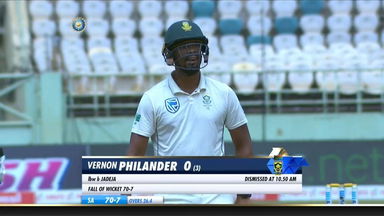 IND vs SA 2019, 1st Test, Day 5: Vernon Philander Wicket