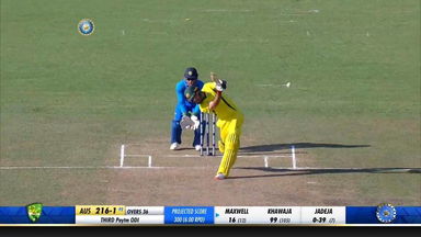 IND vs AUS 2019, 3rd ODI: Glenn Maxwell Six