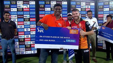 M38: SRH vs KKR – fbb Stylish Player of the Match – David Warner