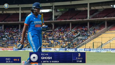 IND-W vs SA-W 2024, 1st ODI: Richa Ghosh Wicket