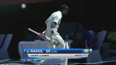 IND vs AUS 2017 - 4th Test day 2 : KL Rahul Wicket