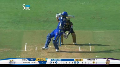 M37: MI vs KKR – Evin Lewis Six