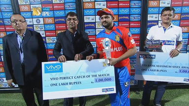 M13: GL vs RPS  – VIVO perfect catch of the match – Suresh Raina
