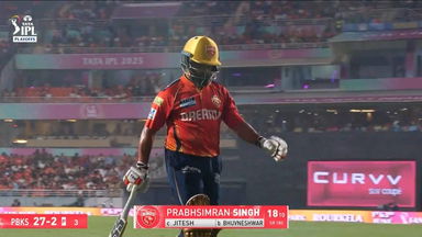 IPL 2025 Q1: PBKS vs RCB - Prabhsimran Singh Wicket