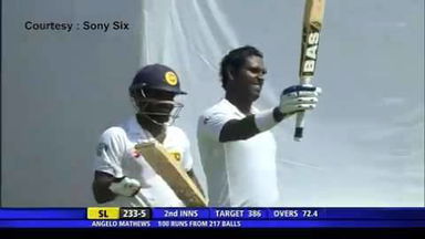 SL vs India, 3rd Test - Angelo Mathews' fighting century