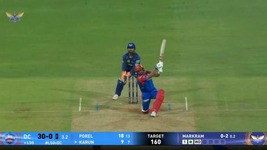 IPL 2025 M40: LSG vs DC - Karun Nair Six