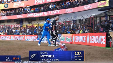 IND vs NZ 2026, 3rd ODI: Daryl Mitchell Wicket