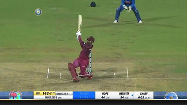 IND vs WI 2019, 1st ODI: Shimron Hetmyer Six