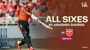 All 8 Sixes hit by Abhishek Sharma vs PBKS