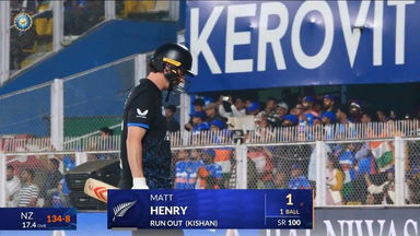 IND vs NZ 2026, 3rd T20I: Matt Henry Wicket