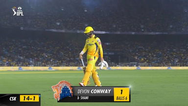 M01: GT vs CSK  – Devon Conway Wicket