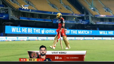 M01: MI vs RCB – Virat Kohli Wicket