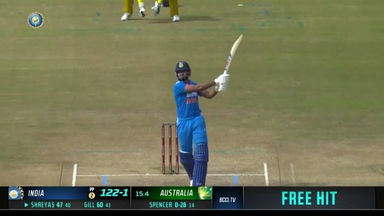 IND vs AUS 2023-24, 2ND ODI: Shreyas Iyer Six