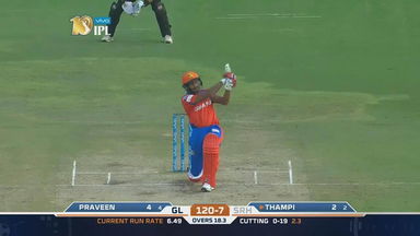 M06: SRH vs GL – Basil Thampi Six