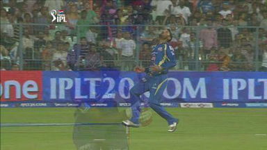 M75: RR vs MI – Sanju Samson Wicket