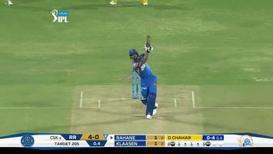 M17: CSK vs RR – Ajinkya Rahane Six