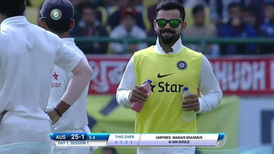 Drinks anyone? Team man Virat Kohli at it