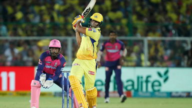 Shivam Dube's fighting 52(33) in the chase