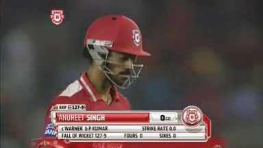 M27: KXIP vs SRH – Anureet Singh Wicket