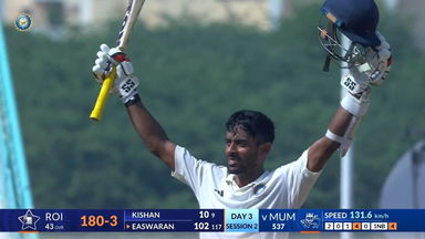 Z R IRANI CUP 2024: Setting the tone in style: Abhimanyu Easwaran's magnificent 191(292)