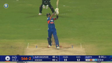IND vs NZ 2026, 5th T20I: Suryakumar Yadav Six