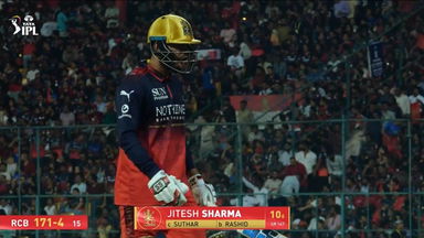 IPL 2026 M34: RCB vs GT - Jitesh Sharma Wicket